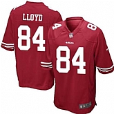 Nike Men & Women & Youth 49ers #84 Brandon Lloyd Red Team Color Game Jersey,baseball caps,new era cap wholesale,wholesale hats